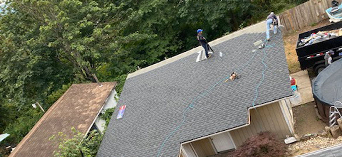 shingles roof installation in olympia